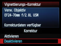 Korekce periferniho osvetleni.